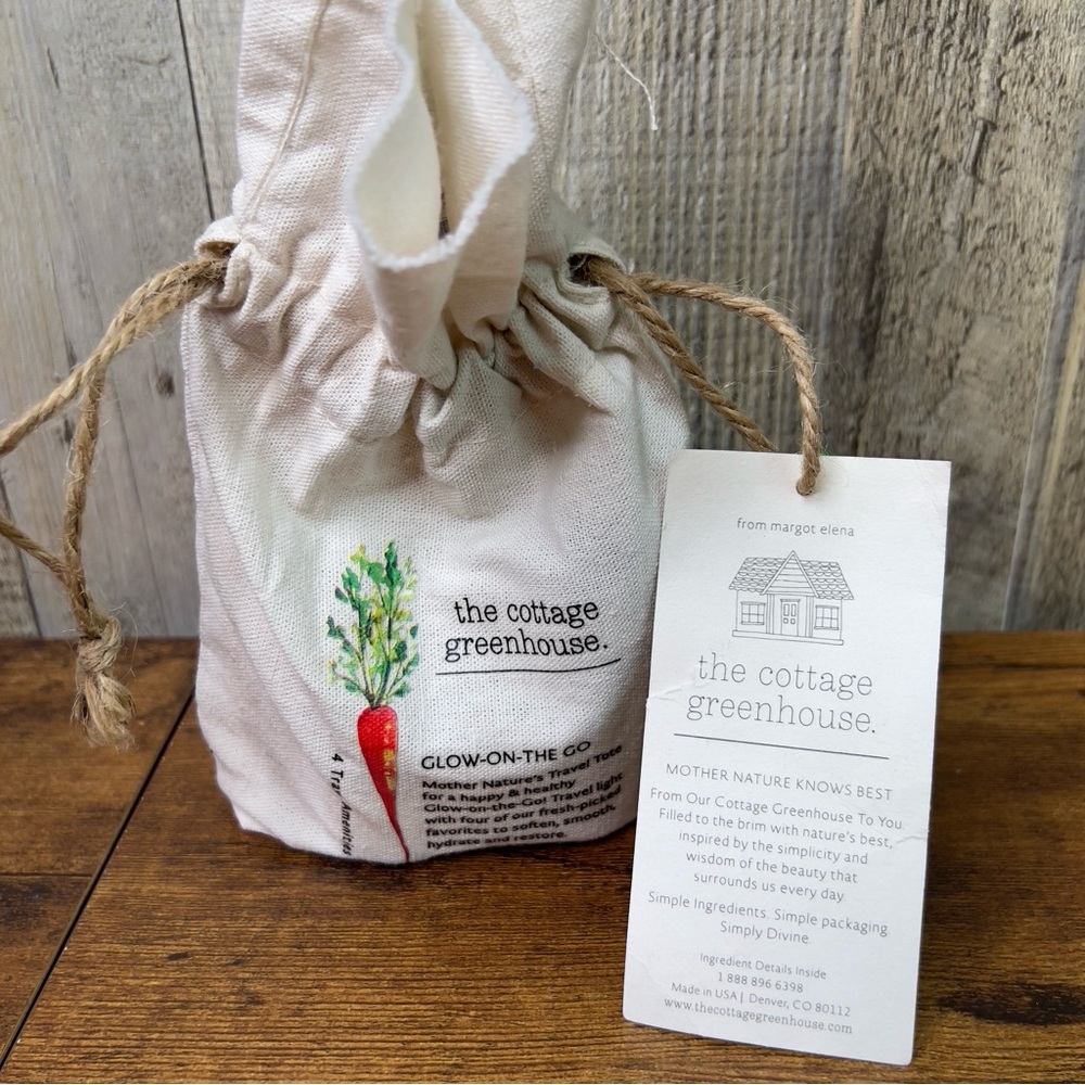 The Cottage Greenhouse Glow-On-The-Go Gift Travel Set 4 Travel Amenities